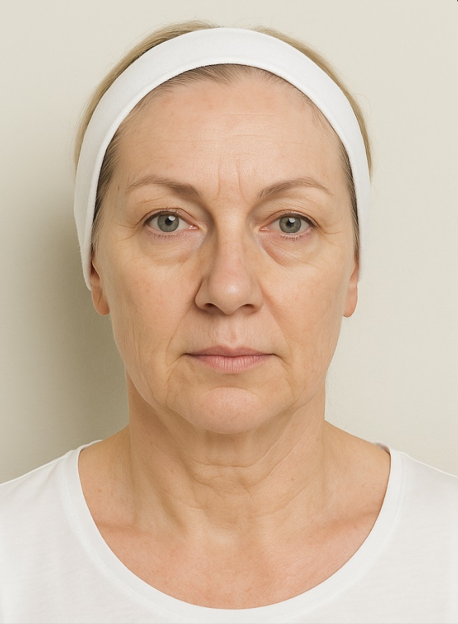 Antes do rejuvenescimento facial